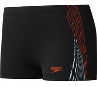 Speedo aquashort plastisol placement nero/arancio 164cm