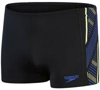 Speedo aquashort tech panel nero/blu/spritz S - UK32