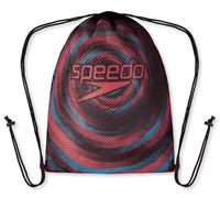 Speedo borsa stampata a rete nera/rossa