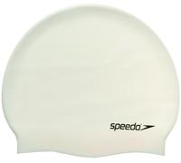 Speedo cappello in silicone piano piatto bianco