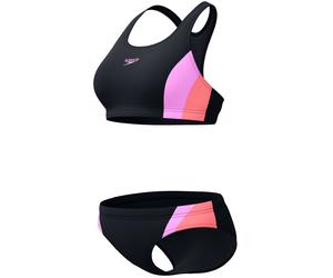 Speedo colourblock splice 2pc 2.0 neon violet m - uk34