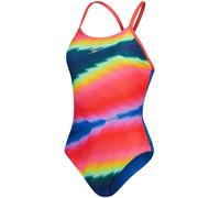 Speedo costume crossback fisso blu/rosa s - uk32