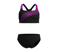 Speedo Costume da bagno da bambina con logo Medley, 2 pezzi, taglia 13-14 anni, Diva, 13-14 Anni