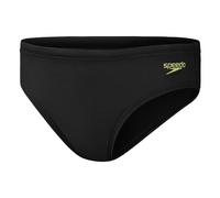 Speedo Costume da bagno da bambino, 6,5 cm, con logo, colore nero, Nero / Limone Drizzle, 5-6 anni