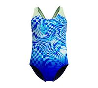 Speedo Costume da bagno da ragazza con stampa Splashback Deep Sapphire/Pallido Clover