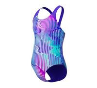 Speedo Digital Allover Splashback Swimsuit Viola 15-16 Years Bambina