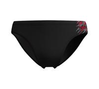 Speedo Costume da bagno da uomo con logo Medley, 7 cm, colore antracite/rosso ad alto rischio, Antracite/Rosso ad alto rischio, 48