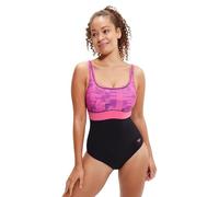 Speedo Costume da Bagno Intero da Donna con Stampa Contour Eclipse, Nero, 42