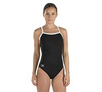 Speedo - Costume da Gara Endurance + Solido Flyback Training Tuta, Donna, 819016-001, Nero, 40