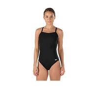 Speedo - Costume da Gara Endurance + Solido Flyback Training Tuta, Donna, 819016-006, Black/Black, 34