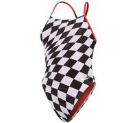 Speedo costume donna allover digital tie back bandiera a scacchi M - UK34