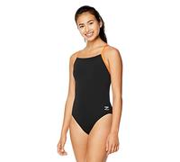 Speedo - Costume Intero da Donna Endurance+ Flyback Tinta Unita per Adulti Team Colors, Donna, Costume da Bagno, WTEAMENDFLYBSOLID1PCA, Nero/Arancione, 40