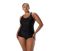 Speedo Costume intero da donna PowerFlex, cuciture Princess, dal taglio discreto, con schiena bassa