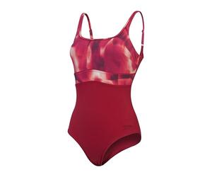 Speedo Costume Intero Modellante Contour Eclipse, Abbigliamento Modellante, Costumi da Bagno per Spiaggia e Vacanze Costume da Bagno per Donna, Magenta Haze/Soft Bloom/Basque Red, 44