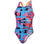 Speedo costume intero powerback allover digitale rosso sirena/blu picton S