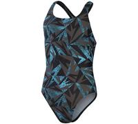 Speedo hyper boom allover medalist girl black/bolt/dove grey 116cm