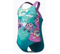 Speedo Costume bambina Learn to Swim resistente al cloro riciclato Viola neon 6 Mois-9 Mois