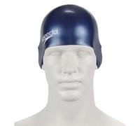 Speedo Plain Moulded Silicone Junior Cap Blu Scuro, cuffia in silicone per bambini