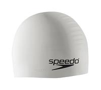 Speedo Cuffia da nuoto unisex, in silicone, colore bianco, taglia unica