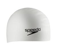 Speedo Silicone Long Hair Swim cap, Cuffia da Nuoto Unisex, Bianco, Taglia Unica