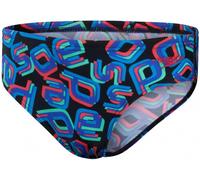Speedo digi allover 6.5cm brief boy black/lava red/neon absinthe/blue