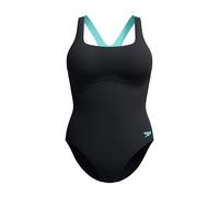 Speedo Donna Flex Band Swimsuit with Integrated Swim Bra | Swim Fitnes | Training, Anthracite, 42