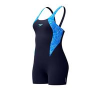 Speedo Donna Hyperboom Splice Legsuit | Quick Drying | Training | Fitnes | Chlorine Resistant, Lagoon Blue/Celeste, 42