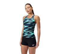 Speedo Donna Hyperboom Tankini | Quick Drying | Training | Fitnes | Chlorine Resistant, Arctic Glass, 38