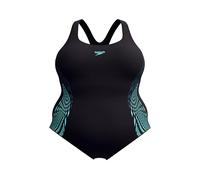 Speedo Donna Placement Medalist (+) Swimsuit | One Piece Swiming Costume, Dark Teal, 56