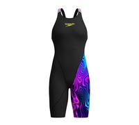 Speedo Fastskin Lzr Ignite Open Back Competition Swimsuit Blu UK 24 Donna