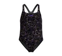 Speedo Girl's Hyperboom Allover Medalist Swimsuit Quick Drying Fitness Chlo
