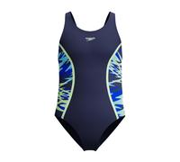 Speedo Girl's Hyperboom Splice Muscleback One Piece Swimsuit 7-8 Years Navy Blue
