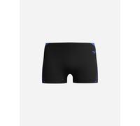 Speedo Hyperboom Splice Aquashort Swimming Trunks| Quick Drying | Training | Fitness | Chlorine Resistant Aquashort per Uomo, Black/Cobalt Pop, 40