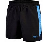 Speedo Hyper Boom Splice 16 Watershort Black/Beach Blue/True Navy S - Pantaloni da Bagno