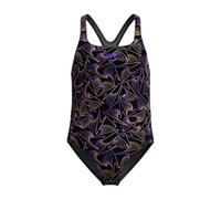 Speedo HyperBoom Allover Medalist Costume da Bagno per Bambina, Bright Peach, 9-10 Anni