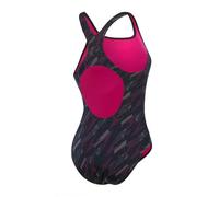 Speedo HyperBoom Allover Medalist Costume da Bagno per Donna, Nero/Rosa, 42 IT