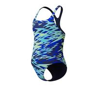 Speedo Hyperboom Allover Medalist Junior Swimsuit - Blue/Green - 9-10 Years