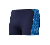 Speedo HyperBoom Panel Aquashort per Uomo, Navy/Lagoon Blue, 36