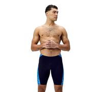 Speedo HyperBoom Panel Jammer da Nuoto per Uomo, Navy/Lagoon Blue, 36