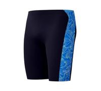 Speedo HyperBoom Panel Jammer da Nuoto per Uomo, Navy/Lagoon Blue, 38