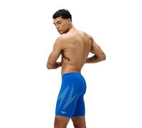 Speedo Hyperboom Placement Jammer da Nuoto per Uomo, Lagoon Blue/Alfalfa Green, 38