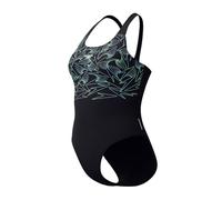 Speedo HyperBoom Placement Muscleback Costume da Bagno per Donna, Alfalfa Green, 42