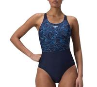 Speedo HyperBoom Placement Muscleback Costume da Bagno per Donna, Lagoon Blue, 32