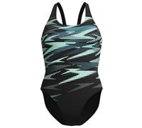 Speedo HyperBoom Placement Muscleback - costume intero - donna Black/Green 30