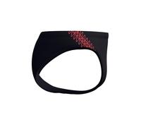 Speedo Hyperboom Splice Briefs, Asciugatura Rapida, Allenamento, Fitness, Resistente al Cloro Costume a Slip per Uomo, Black e Coral Sands, 26
