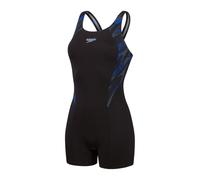 Speedo HyperBoom Splice, Costume da Bagno Women's, Black/True Cobalt/Curious Blue, 32