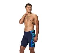 Speedo Hyperboom Splice Jammer da Uomo, Peacoat/Deep Sapphire, 36