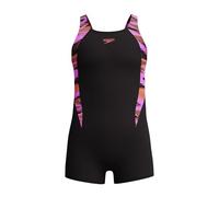 Speedo Hyperboom Splice Legsuit | Chlorine Resistant | Quick Drying | Stretch Fabric | Comfort Fit | 1 Piece Costume da Bagno per Bambina, Coral Sands, 9 années-10 années