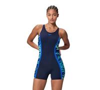 Speedo Hyperboom Splice Muscleback Costume da Bagno per Donna, Blu Navy, 36