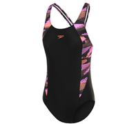 Speedo Hyperboom Splice Muscleback Swimsuit Nero 7-8 Years Ragazza